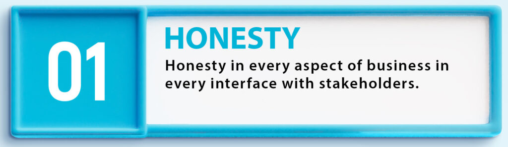 Our Values - Honesty